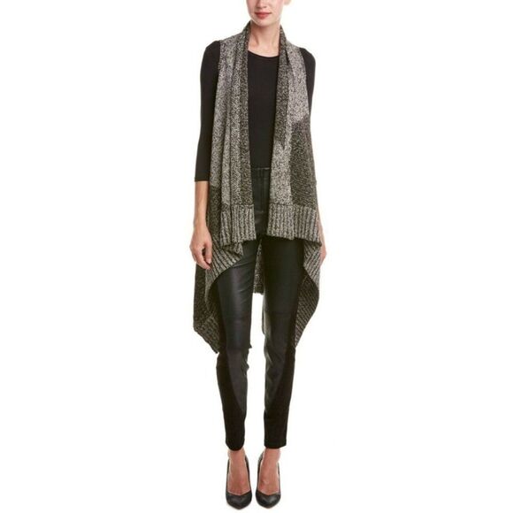 Alice + Olivia Nessa Cascading Long Sweater Vest - Picture 1 of 7